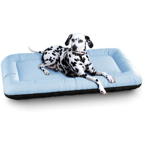 Cama impermeable para perros Knuffelwuff Lucky Color Edition de nailon para interiores y exteriores XXL, 120 x 85 cm, azul