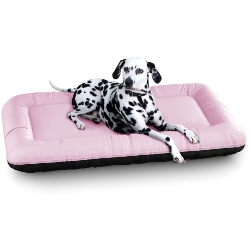 Cama impermeable para perros Knuffelwuff Lucky Color Edition de nailon para interiores y exteriores XXL, 120 x 85 cm, rosa